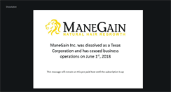 Desktop Screenshot of manegain.com